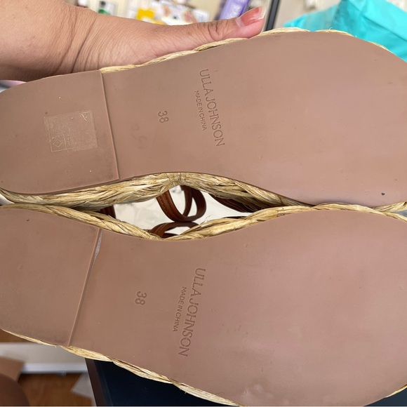 NEW ULLA JOHNSON LEATHER PLATFORM SANDALS - Picture 7 of 7